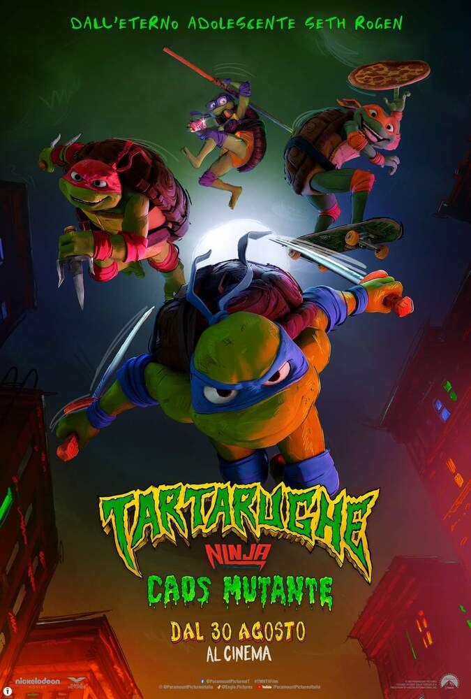 Le 4 tartarughe ninja tornano al cinema con un divertentissimo film d’animazione!