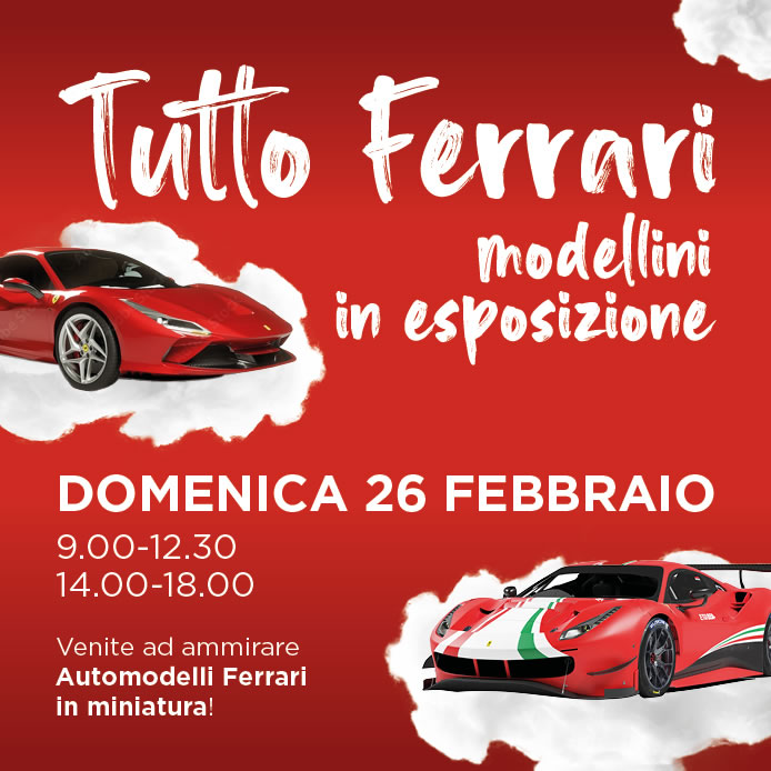 Modellini Ferrari a Le Due Torri