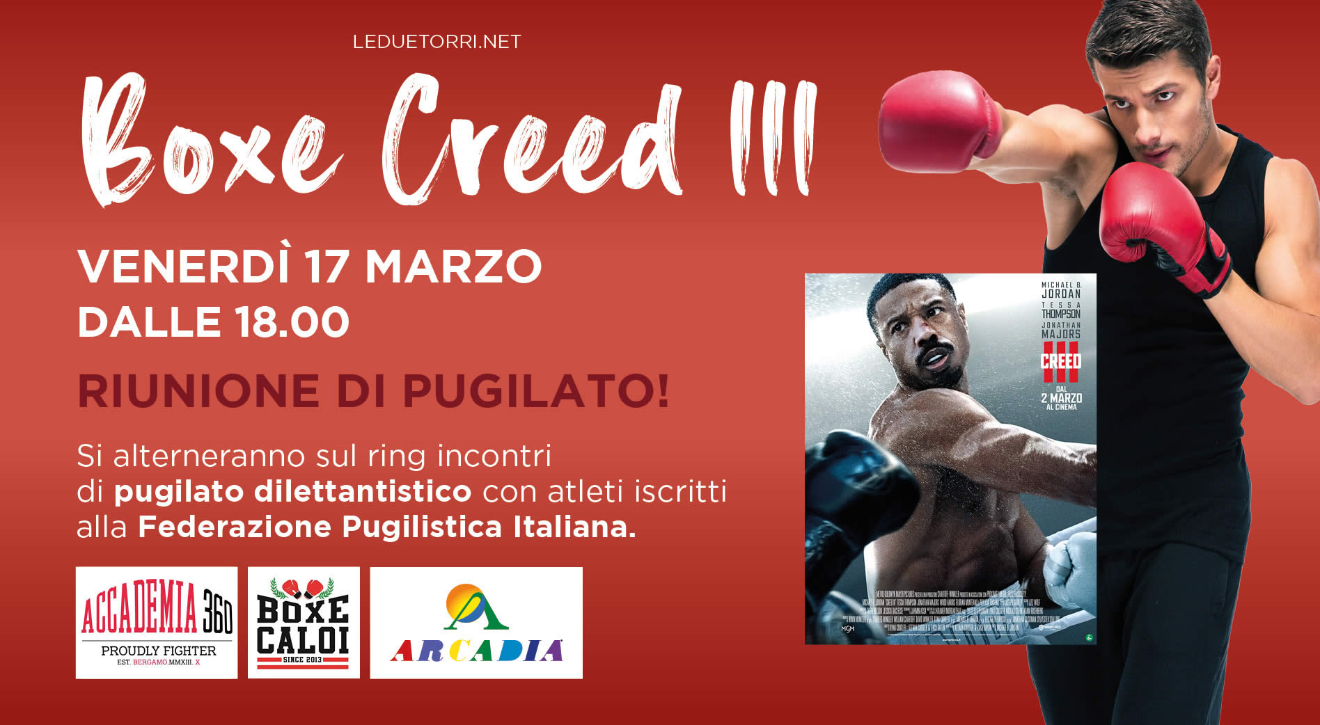 Le Due Torri Si Trasforma In Un Ring: Incontri Di Boxe In Occasione Dell’Uscita Di Creed III