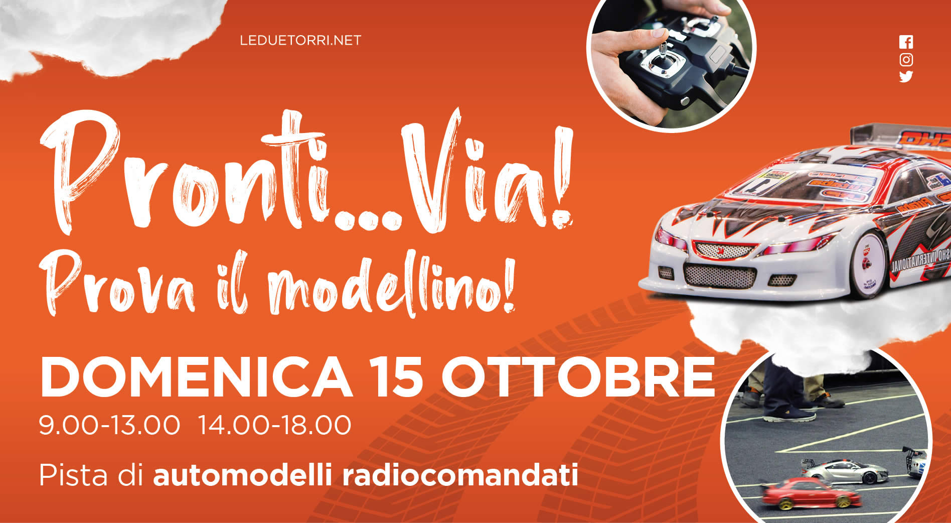 "Pronti... Via! Prova il Modellino" al Centro Commerciale Le Due Torri il 15 ottobre!