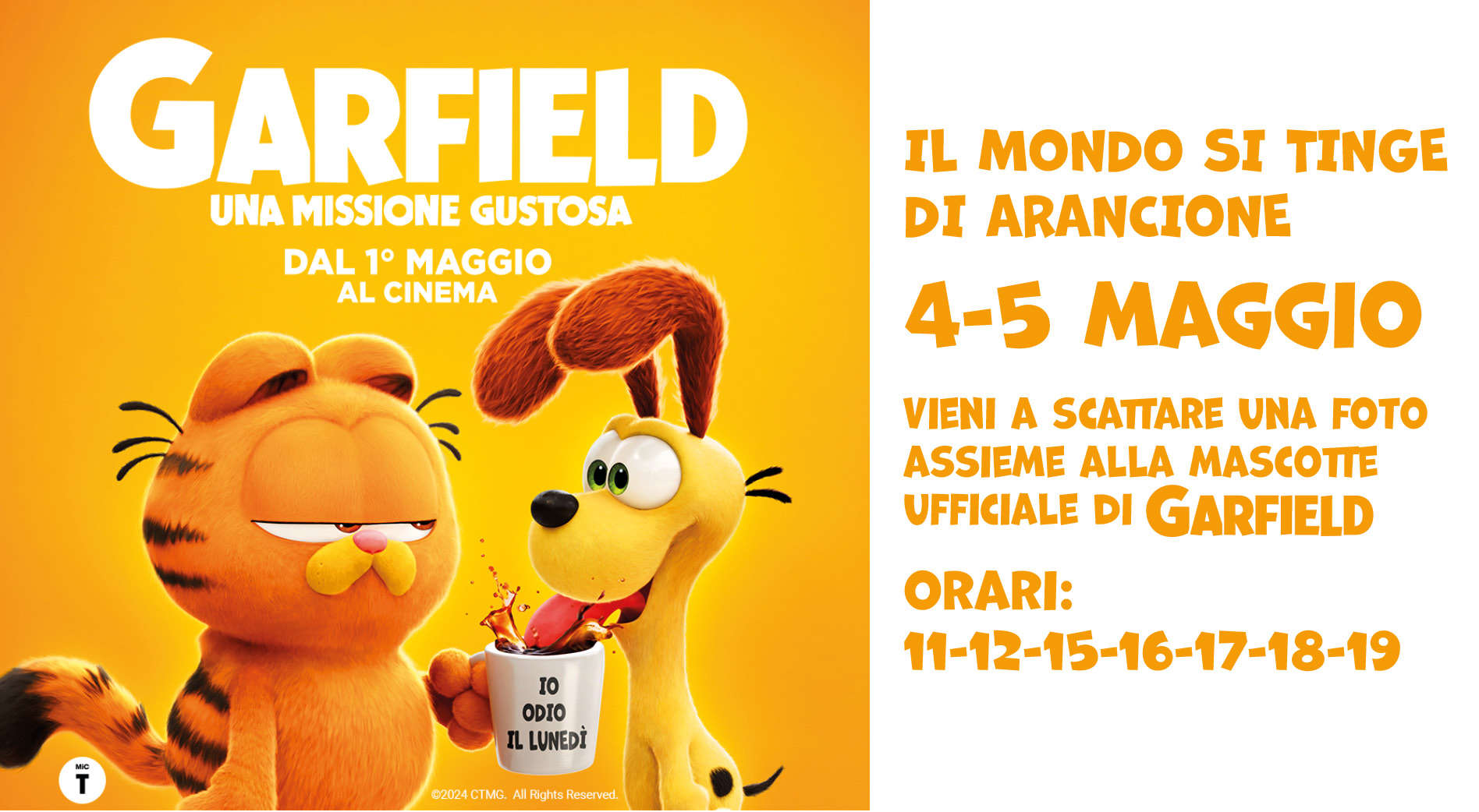 Garfield - Mascotte